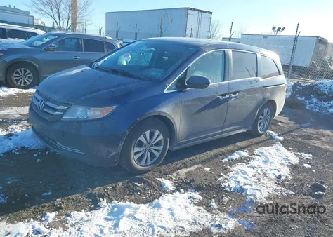 2014 Honda Odyssey Ex-L from USA, damaged, VIN 5FNRL5H69EB043099
